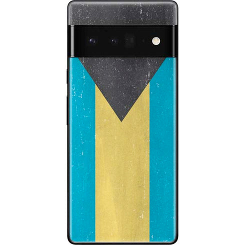Bahamas Flag Distressed Google Pixel 6 Pro Skin